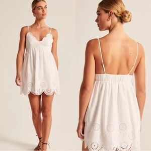 Abercrombie & Fitch White Eyelet Dress-size M